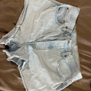 Light Blue Denim Women's Shorts